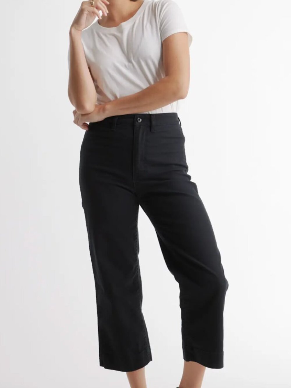 Quince Wide-Leg Crop Pant